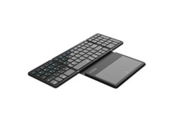 Teclado ergonómico inalámbrico plegable BT3.0 con panel táctil grande y teclado numérico para tabletas y PC Everley891