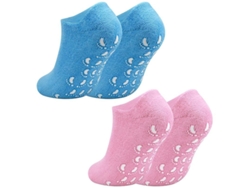 2 Pares De Calcetines De Gel Hidratantes Nova 2025 Para Mujer Con Aceites Esenciales Y Diseño Antideslizante.
