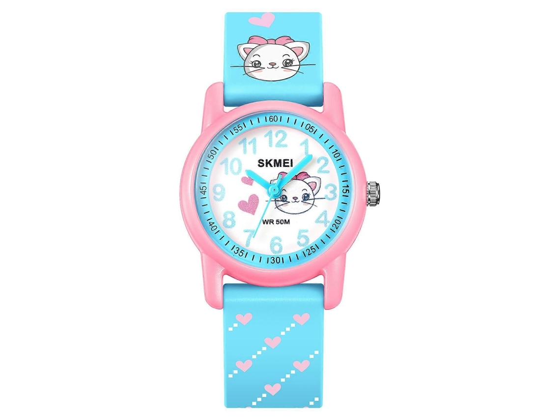 Reloj infantil Skmei 2157, resistente al agua hasta 50 metros, correa estampada, movimiento de cuarzo GOKOCO.