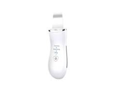 Masajeador facial Depurador Herramienta de elevación de belleza Espátula depuradora facial para limpieza profunda con 3 modos USB recargable Blanco AUJEZON