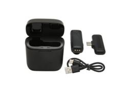 Micrófono De Solapa Inalámbrico Con Clip Y Reducción De Ruido Hifi Tipo C Para Cámaras Y Pc.