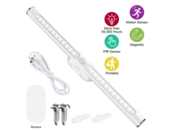 Yncm2026-lámpara De Gabinete D C5v 2w 22leds Con Control Táctil Y Sensor Pir, Modos De Iluminación, Puerto Usb Y Batería Recargable 600mah