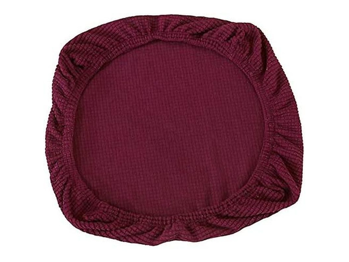 2 Fundas De Silla Elásticas Spandex Lavables Morado Oscuro Para Sillas De Comedor Eventos Hogar