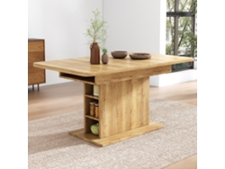 Mesa De Comedor Extensible, An.Mesa De Comedor Con Espacio De Almacenamiento, Mesa De Comedor Rectangular, Mesa De Centro/ocio