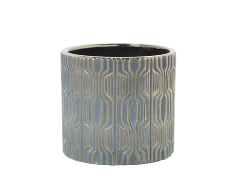 Macetero DRW (Dorado - Ceramica - 14 x 13 cm)