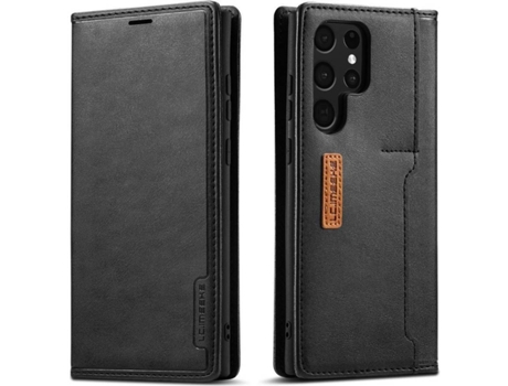 Funda Samsung Galaxy S22 Ultra HFS-HOUSE Cartera Tarjeta Negro