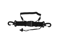 Cordón de seguridad en espiral de nailon Anub con hebilla de liberación rápida para cámaras, buceo, escalada y prevención de pérdidas.