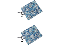 Juego de 2 bolsas enrollables con 20 colores, portapinceles para lienzo y estuche para lápices Gokoco Air