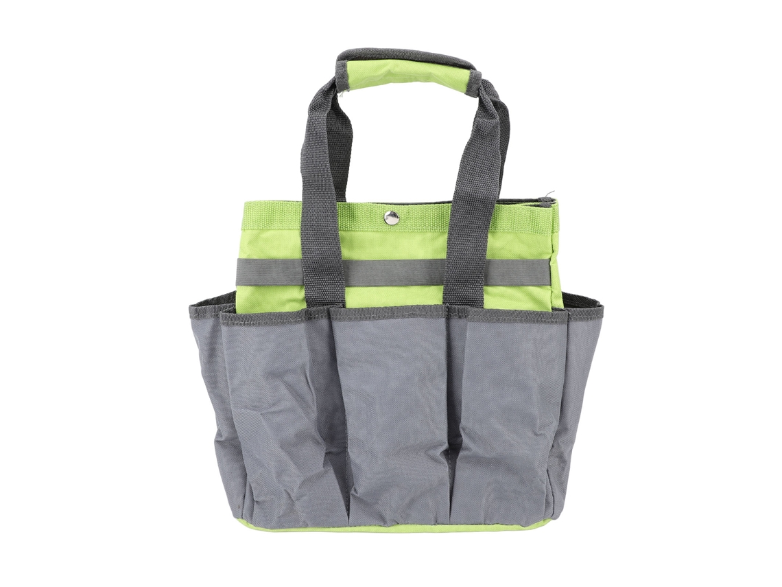 Bolsa para herramientas de jardinería, tela Oxford 600D, portátil, organizador de herramientas de jardinería con múltiples bolsillos para acampar al aire libre.