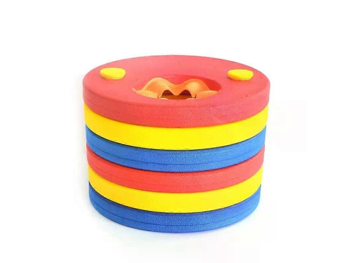 Pack Discos Espuma Eva Natación Manga Flotante Hinchable Brazalete Gran Flotabilidad Aros Bebés