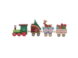 Tren navideño decorativo combinado - Diseño de ciervo - Seguro e inodoro