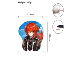 Alfombrilla de ratón de muñeca de silicona 3D de dibujos animados de anime G05 Lh-468 SIURN