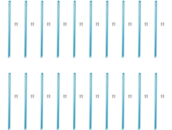 20 Ejes De Transmisión Centrales Para Coches De Juguete A949 A959 A969 A979 K929 Rc, Metal, Azul
