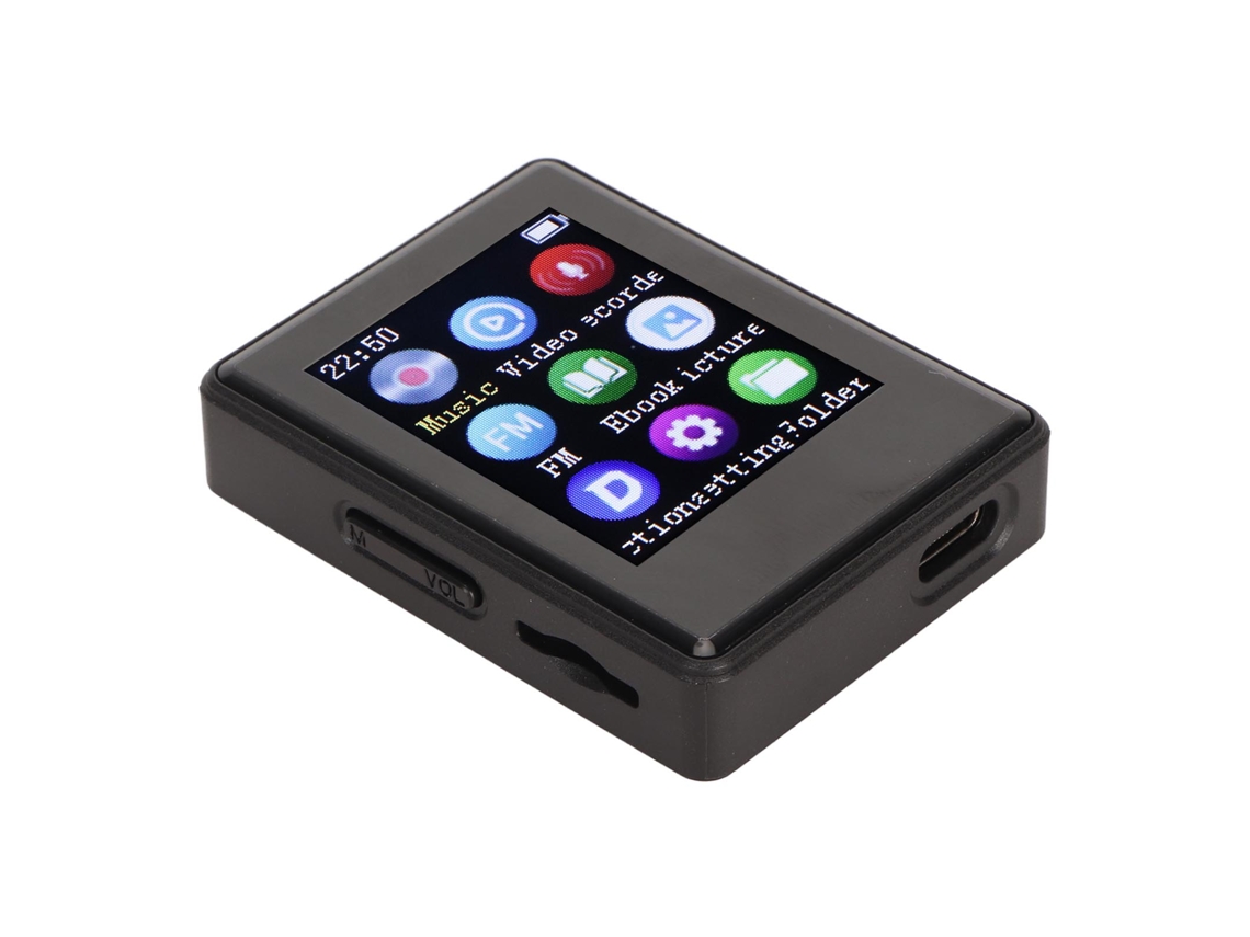 Reproductor MP3/MP4 Bluetooth Yizhood X5 de 1,77 pulgadas con grabación de radio FM (negro)