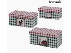 Conjunto 3 cajas Decorativas HOMANIA 7772