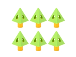 Mini soportes para conos de pintura, 6 juegos para armario, portátiles y plegables, accesorios de pintura versátiles.