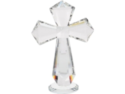 Decorativa Cristal Comunión Figura Cristiana Vidrio Escultura Refinada Oración Decoración Pascua Adorno Único