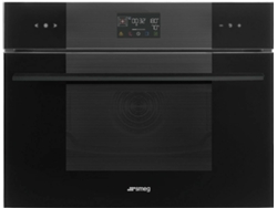 Horno a Vapor SMEG Linea SO4102S3B3 (41 L - 59.7 cm - Hidrolítico - Negro)