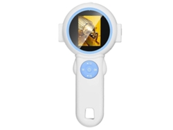Microscopio portátil infantil con lupa digital para uso educativo y científico.