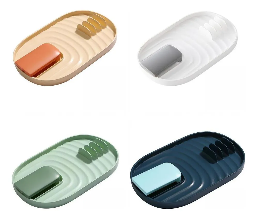 Soportes para tapas de ollas de cocina con soporte para tazas