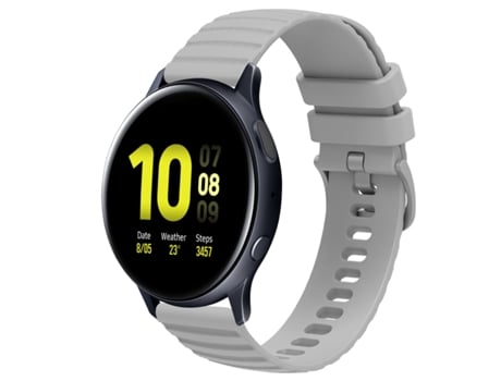Correa de reloj inteligente para Samsung Galaxy Watch Active 2 44 mm 20 mm Patrón de puntos ondulados Correa de reloj de silicona de color sólido (...