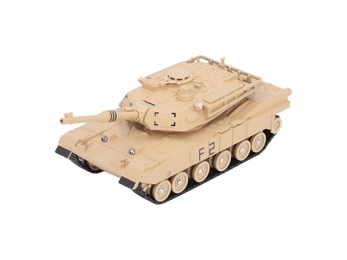 Ats-juguete Tanque Modelo Con Efectos De Sonido Y Luz Decoración De Aleación Rotación 360 Grados Acción Tanque J48 2