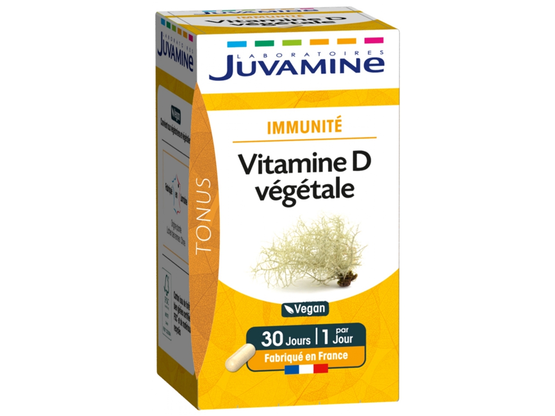 Inmunidad Vitamina D Vegetales 30 Cápsulas JUVAMINE