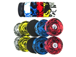 Cinta reflectante EVA para manillar de bicicleta (2 unidades) con tapones para bicicleta de carretera Mtbvayotoy