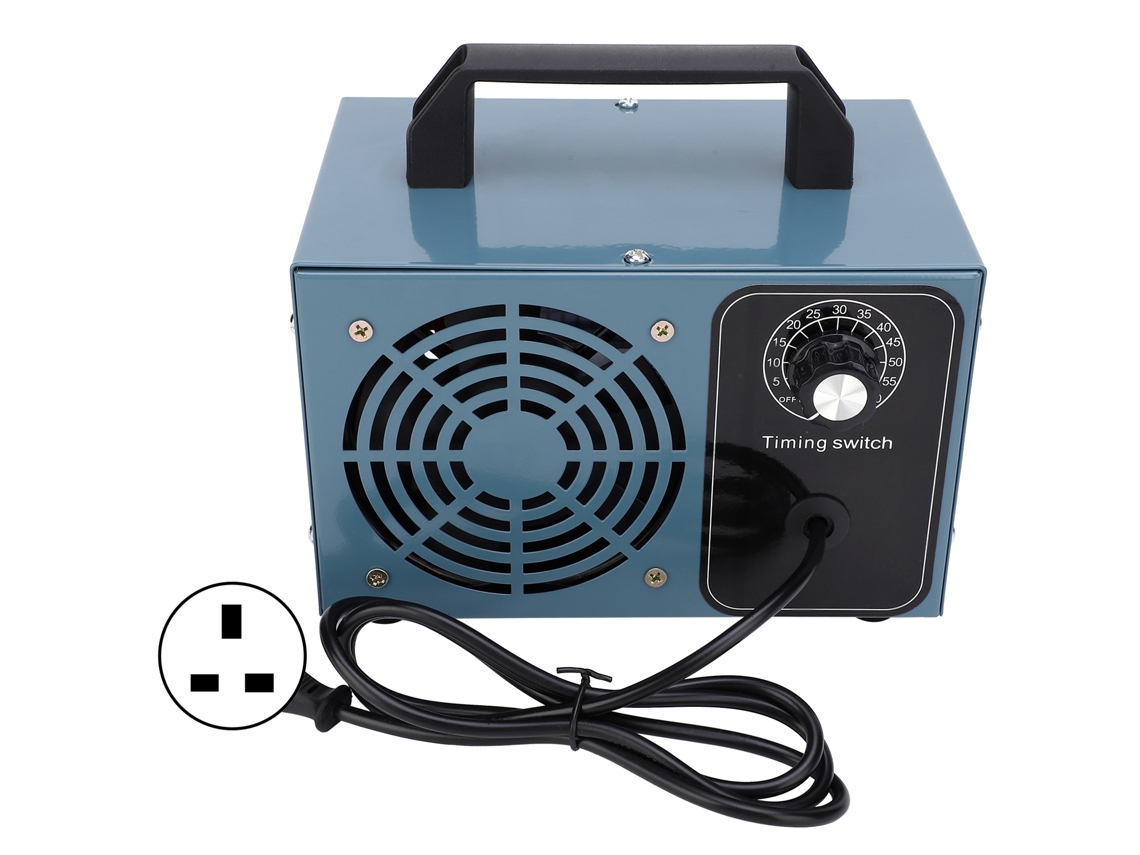 Generador De Ozono Portátil Purificador De Aire Con Temporizador 5g/h 220v Enchufe Uk Azul Para El Hogar