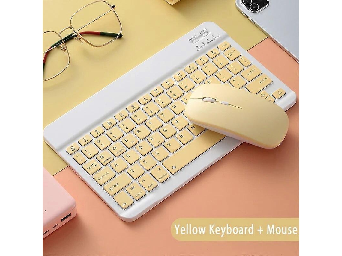 Teclado Bluetooth compatible con ruso, árabe, coreano y español para Android, Samsung, Windows, Apple, Mac y iPad. Everley891