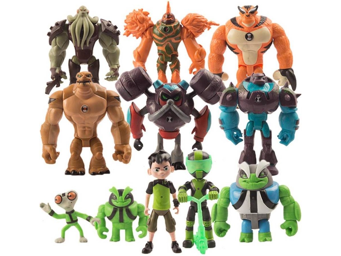 Ben10: Conjunto De Figuras SIURN Del Joven Héroe Hacker (14 - 13 Cm)