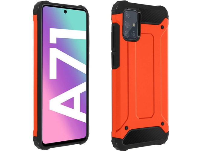 Carcasa Samsung Galaxy A71 AVIZAR Anticaídas Rojo