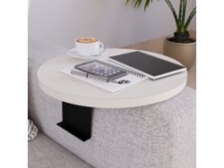 Bandeja ajustable para sofá Kuleskyd Ø34cm - Color crema [EN.CASA]