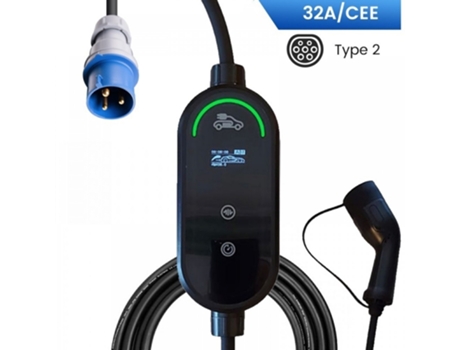 Vebox T2 Cargador Portátil Monofásico Regulable de 6A a 32A 7.4Kw Bolsa I9CHARGE
