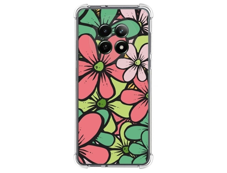 Funda Diseño Flores para Realme 12 5G 12X 5G TUMUNDOSMARTPHONE Silicona Multicolor