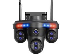 Cámara Ip Wifi Ptz Inalámbrica Para Exteriores Con Seguimiento Automático, 4 Pantallas, 7