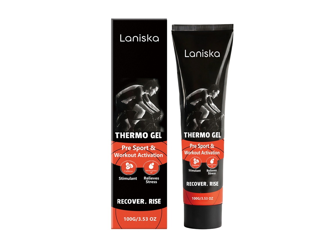 Gel térmico para aliviar el dolor muscular y los calambres.