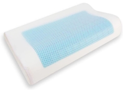 Almohada Cervical Viscoelástica De Gel Con Espuma De Memoria. Previene Dolor De Espalda Y Cuello, Cojín Flex Visco Con Funda