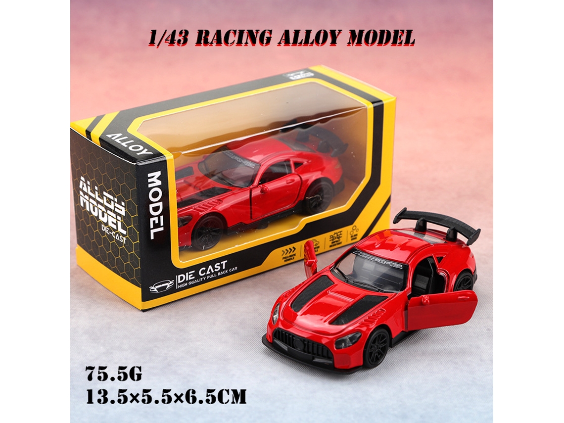 Modelo De Coche De Aleación Realista A Escala 1/43 Con Mecanismo De Retroceso, Juguete Para Niños.