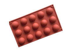 Moldes de silicona reutilizables para chocolate, jabón y dulces, color café