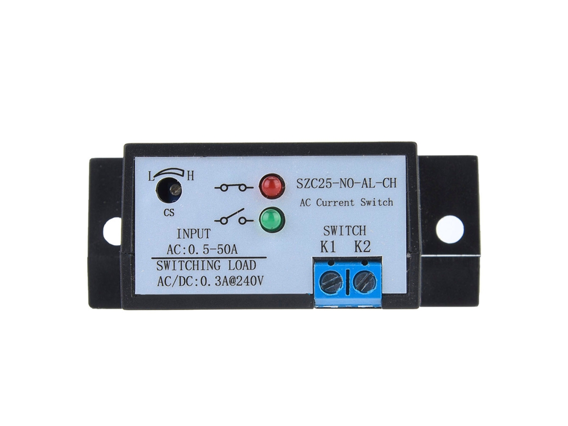 Szc25-no Al-ch Interruptor De Detección De Corriente Alterna Ajustable, Autoalimentado Y Normalmente Abierto, 0,5-50 A