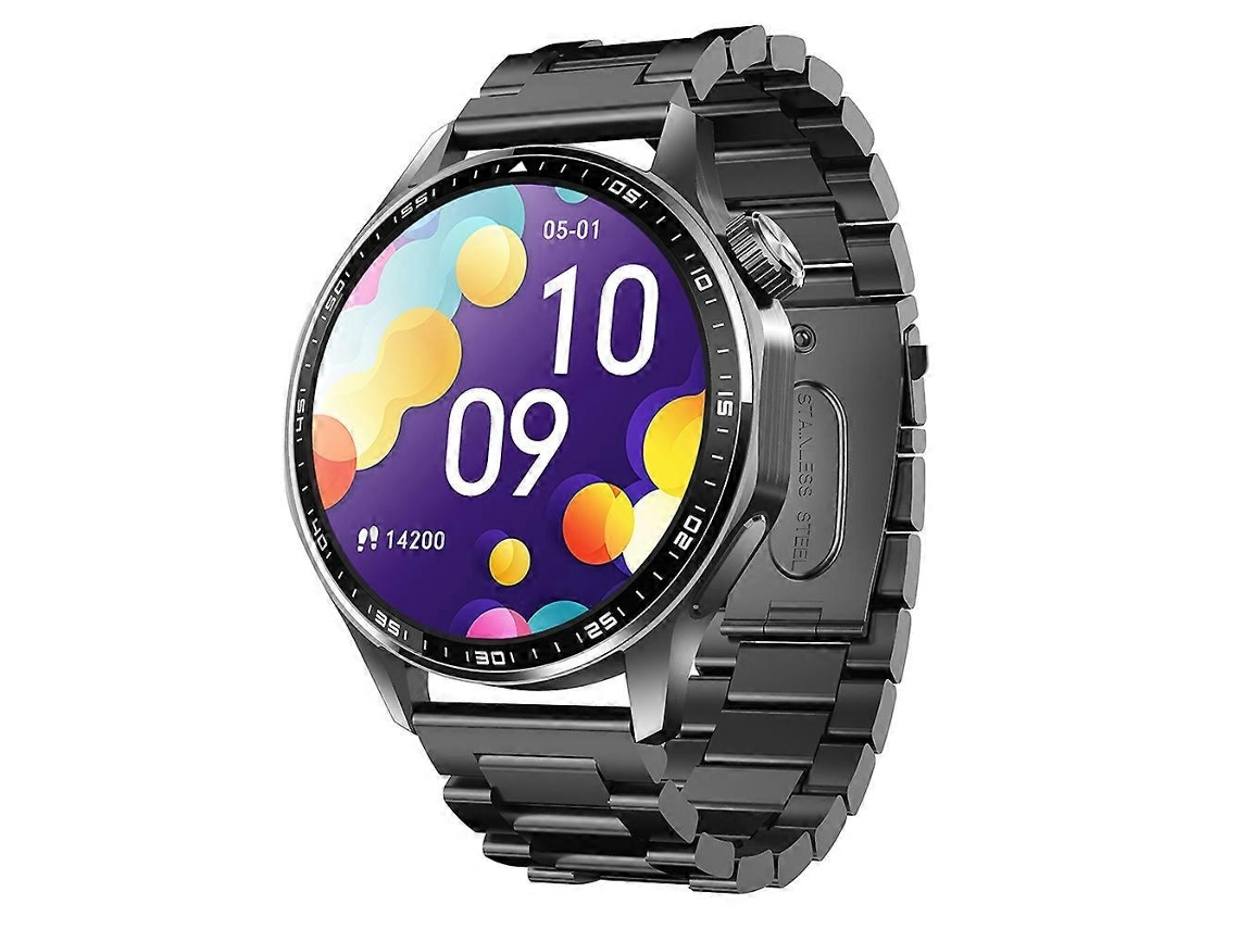 Reloj inteligente F61 con pantalla redonda de 1,55 pulgadas y alarma SOS, monitor de frecuencia cardíaca y oxígeno en sangre con 3... Ly Ebike