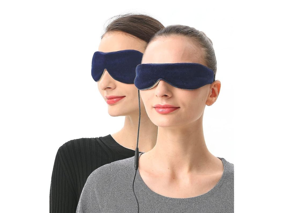 2 Mascarillas Eléctricas Térmicas Para Ojos, Aptas Para Microondas, Con Semillas De Lino, Para Ojos Secos Y Cansados.
