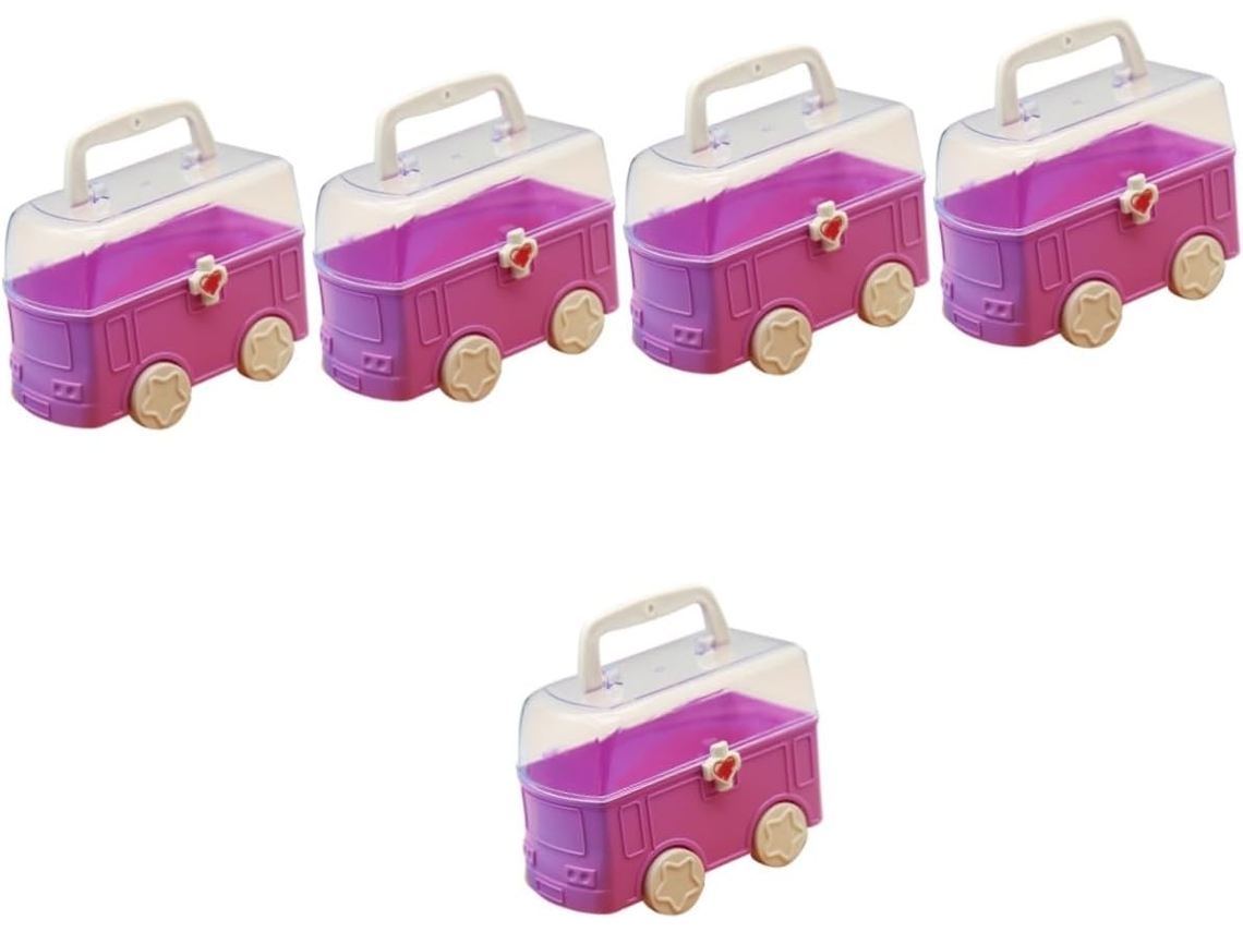 Juego De 5 Cajas De Plástico Para Guardar Juguetes Infantiles, Organizadores De Juguetes.