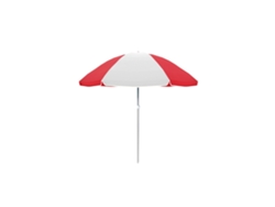 Sombrilla de Acero Oxford 160 cm para Jardín y Playa, Color Rojo Verano Marbueno