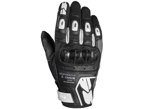 Guantes Unisex SPIDI G-carbon Negro para Motociclismo (XS)