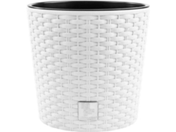 Macetero PROSPERPLAST Rato Round (Blanco - 30x27cm)