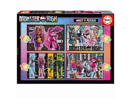 Puzzle EDUCA 50-80-100-150 Pecas Progressivo Monster High 19706