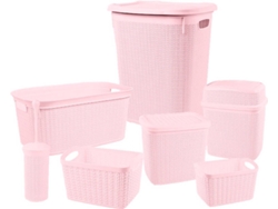 Kit 7h CASA 7 Piezas Baño Rosa