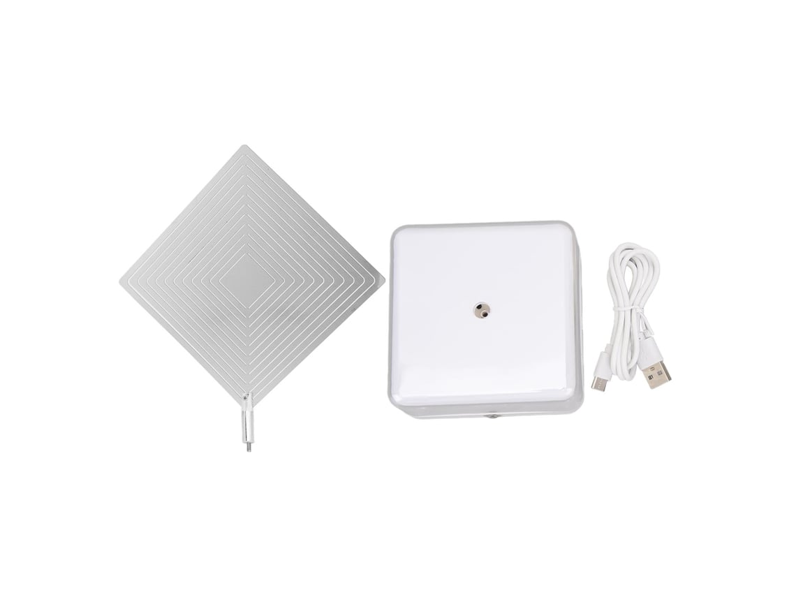 Lámpara De Noche Giratoria Recargable Chapa Metálica 3d, Decoración Con Base Luz Led 3d En Forma Rom